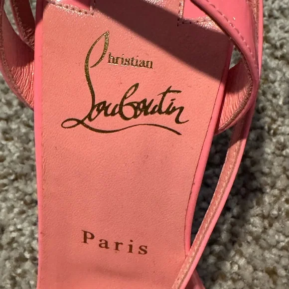 Christian Louboutin Patent Loubigirl 100 Sandals size 38 - Picture 3 of 10